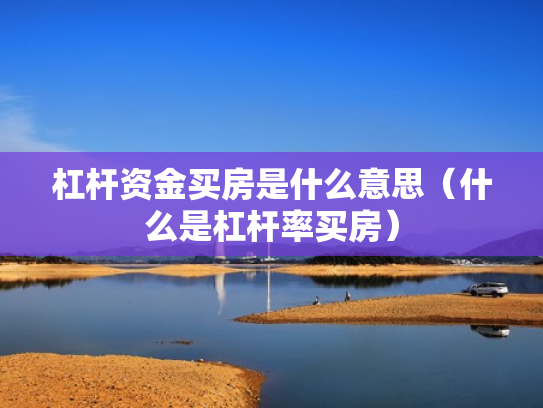 杠杆资金买房是什么意思（什么是杠杆率买房）