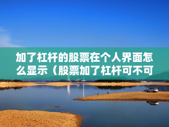 加了杠杆的股票在个人界面怎么显示（股票加了杠杆可不可以随时卖）