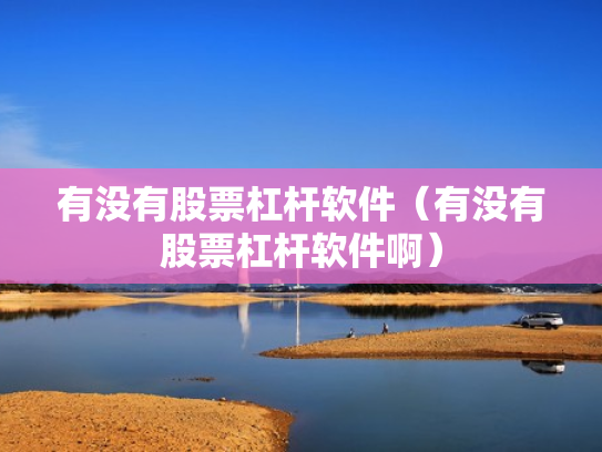 有没有股票杠杆软件（有没有股票杠杆软件啊）