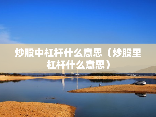炒股中杠杆什么意思（炒股里杠杆什么意思）