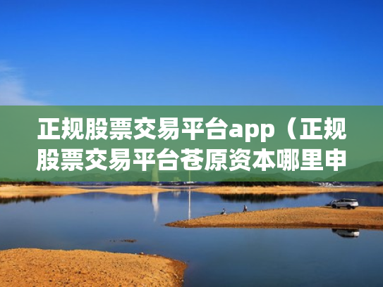 正规股票交易平台app（正规股票交易平台苍原资本哪里申请）