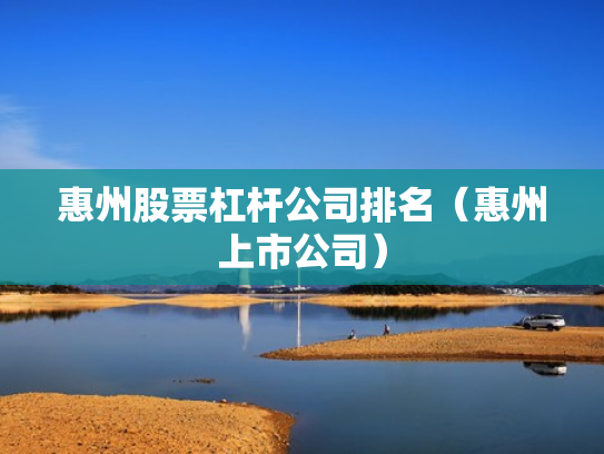 惠州股票杠杆公司排名（惠州上市公司）