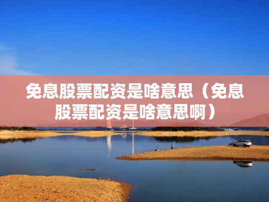 免息股票配资是啥意思（免息股票配资是啥意思啊）