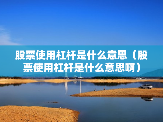 股票使用杠杆是什么意思（股票使用杠杆是什么意思啊）