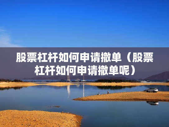 股票杠杆如何申请撤单（股票杠杆如何申请撤单呢）
